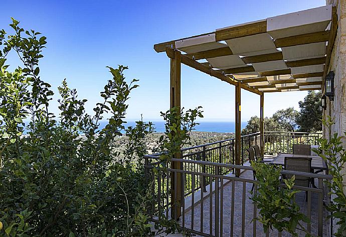 Balcony  . - Villa Fengari . (Photo Gallery) }}