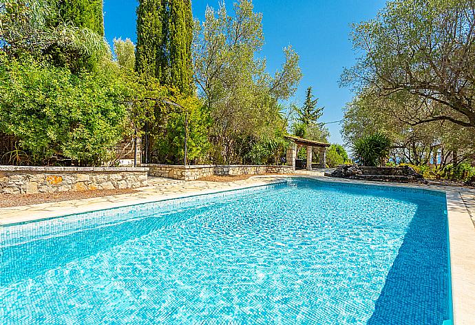 Private pool and terrace . - Villa Apollo . (Galerie de photos) }}