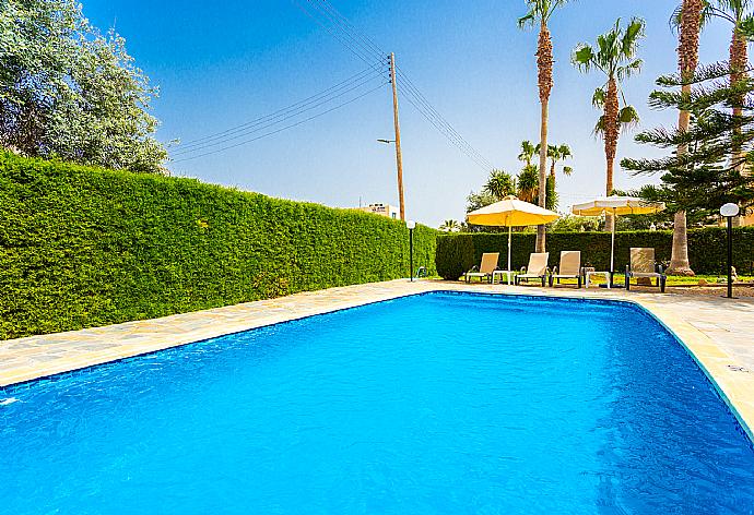 Private pool, terrace, and garden . - Villa Halima Alexandros . (Galería de imágenes) }}