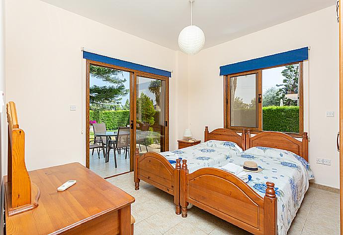 Twin bedroom with A/C  . - Villa Halima Alexandros . (Photo Gallery) }}