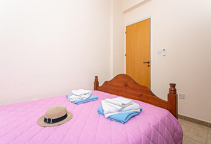 Double bedroom with A/C . - Villa Halima Alexandros . (Photo Gallery) }}