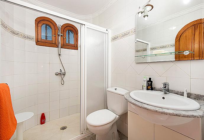 Bathroom with shower . - Villa Palmira . (Photo Gallery) }}