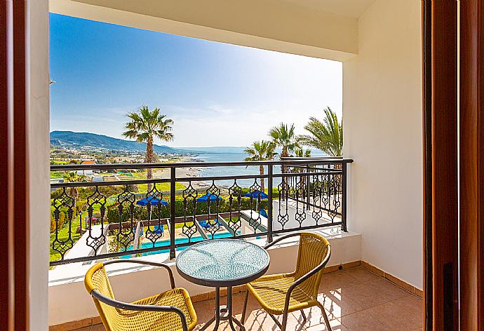 Balcony with sea views . - Villa Pelagos . (Photo Gallery) }}