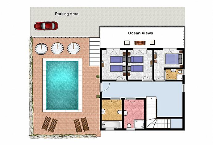 Floor Plan: Ground Floor . - Villa Armandos . (Galería de imágenes) }}