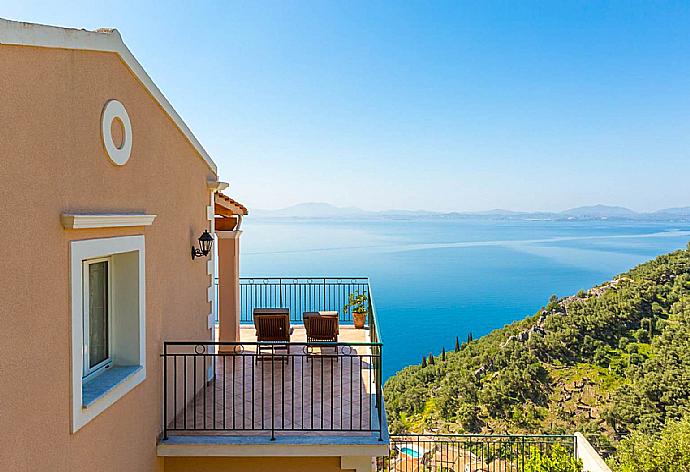 Balcony on first floor with outdoor seating and panoramic views . - Villa Armandos . (Galleria fotografica) }}