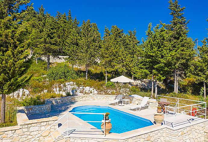 Private pool and terrace  . - Villa Windmill . (Photo Gallery) }}