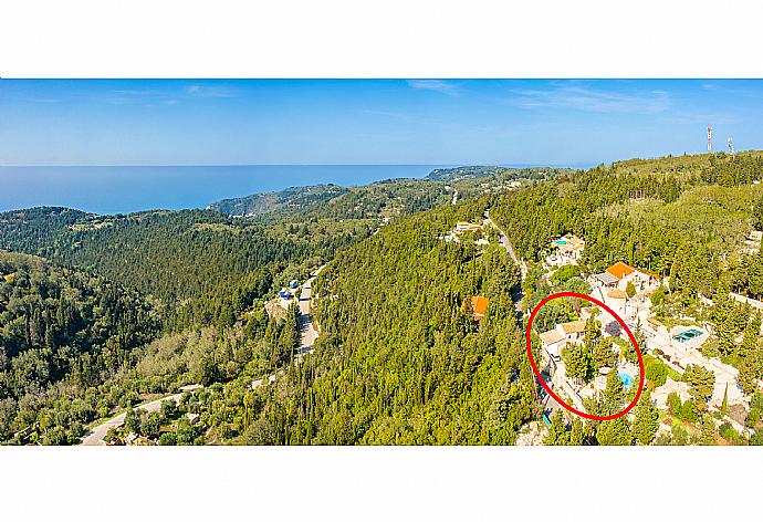 Aerial view showing location of Millers Cottage . - Miller's Cottage . (Fotogalerie) }}