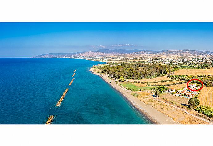 Aerial view showing location of Villa Achilleas Chrystalla . - Villa Achilleas Chrystalla . (Galleria fotografica) }}