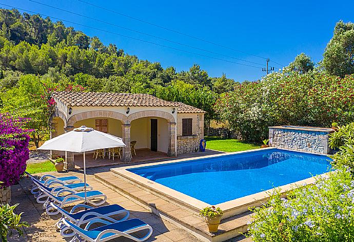 Private pool, terrace, and garden . - Villa Cal Papa . (Galería de imágenes) }}