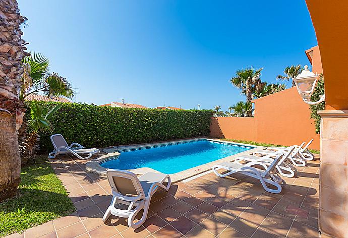 Private pool and terrace . - Villa Amapola . (Photo Gallery) }}