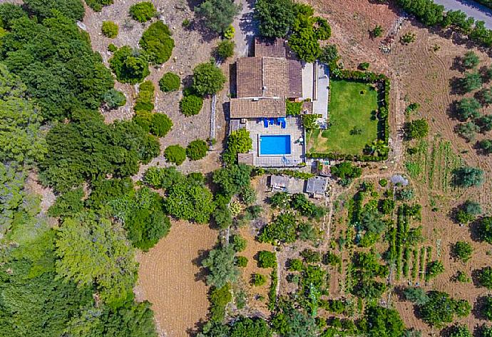 Aerial overview  . - Villa El Pont . (Photo Gallery) }}