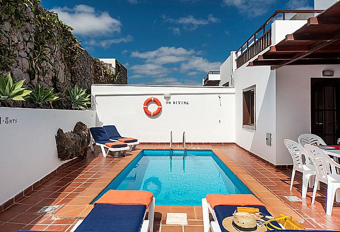 Private pool with terrace area . - Villa Julianne 3 . (Photo Gallery) }}