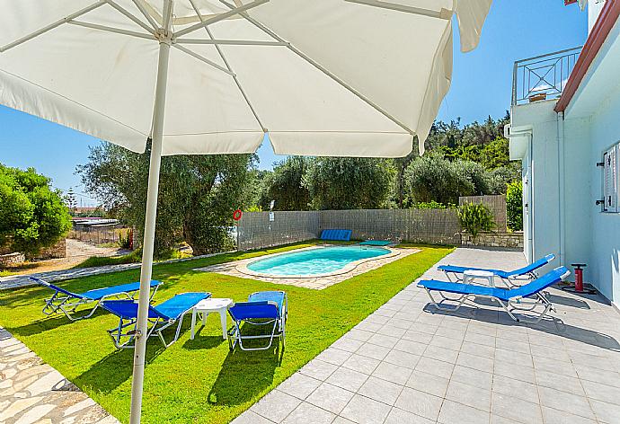 Private pool, terrace, and garden area . - Villa Mia . (Photo Gallery) }}