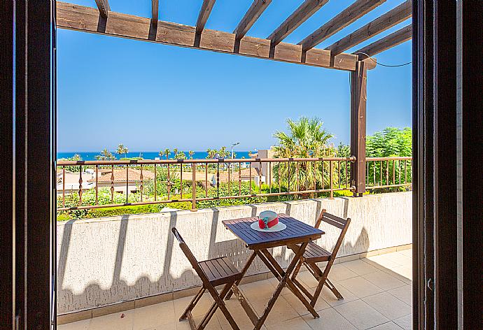 Upper terrace area with sea views . - Villa Fortuna . (Photo Gallery) }}