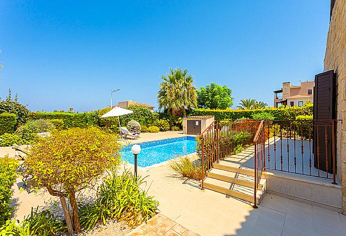 Private pool, terrace, and garden . - Villa Fortuna . (Галерея фотографий) }}