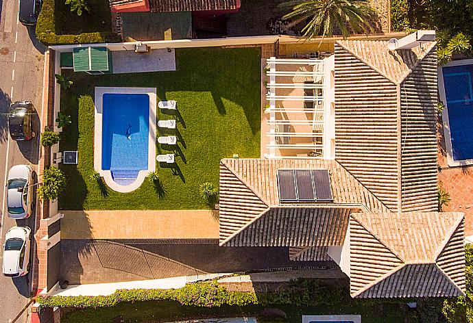 Aerial View  . - Villa Mijas . (Photo Gallery) }}
