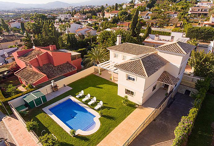 Aerial view of Villa Mijas . - Villa Mijas . (Photo Gallery) }}