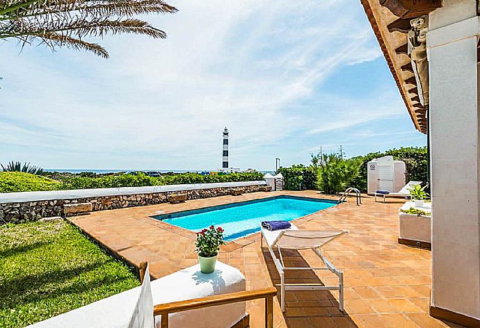 Private pool with terrace . - Villa Xapa . (Galerie de photos) }}
