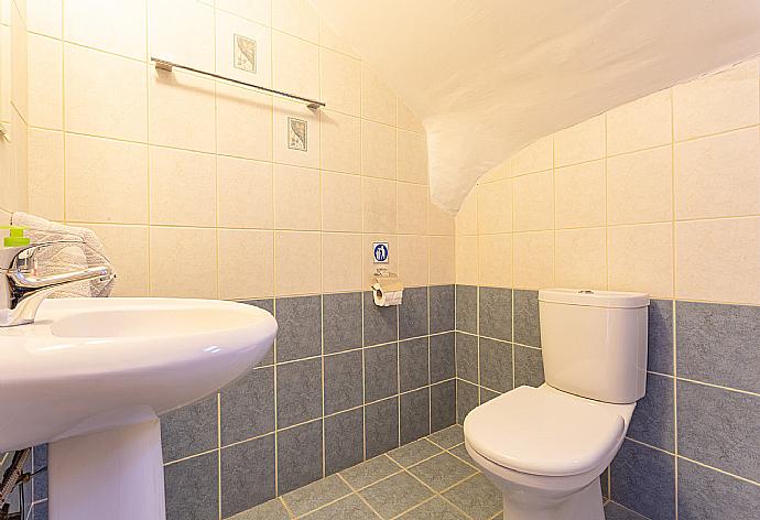 Family bathroom with overhead shower . - Villa Charoula Tessera . (Galería de imágenes) }}