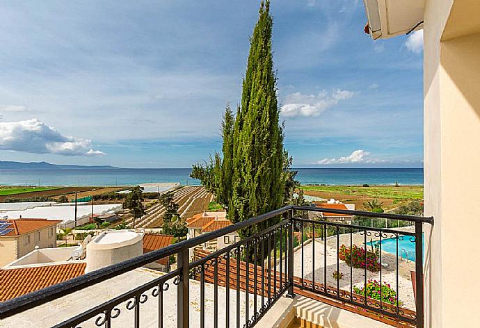 Upper terrace area with sea views . - Argaka Sunset Villa . (Photo Gallery) }}