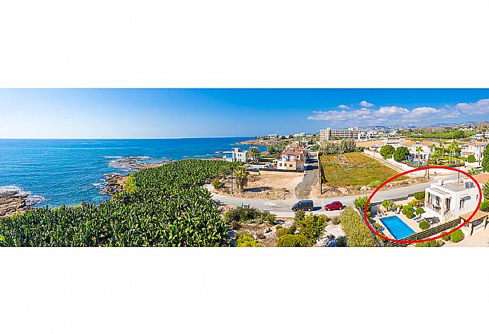 Aerial view showing location of Villa Felice . - Villa Felice . (Галерея фотографий) }}