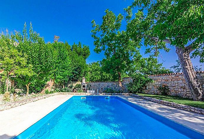 Private pool, terrace, and garden . - Joans Cottage . (Galerie de photos) }}