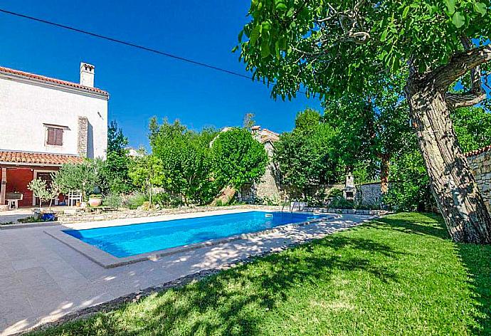 Private pool, terrace, and garden . - Joans Cottage . (Fotogalerie) }}