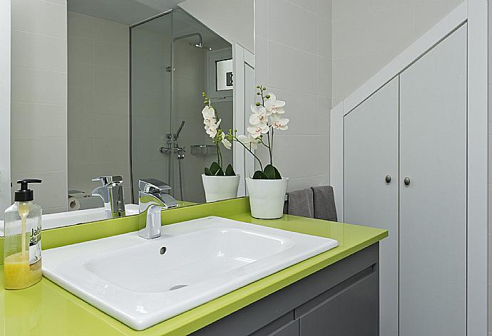 Bathroom with shower . - Apartamento Juana Rosa . (Galería de imágenes) }}