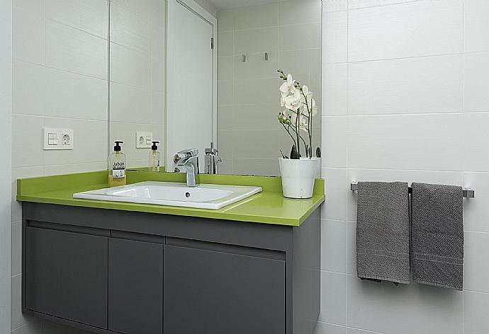 Bathroom with shower . - Apartamento Juana Rosa . (Photo Gallery) }}