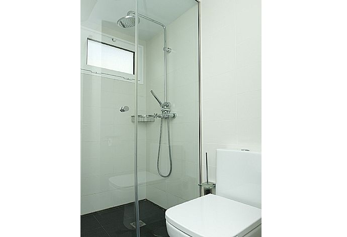 Bathroom with shower . - Apartamento Juana Rosa . (Галерея фотографий) }}