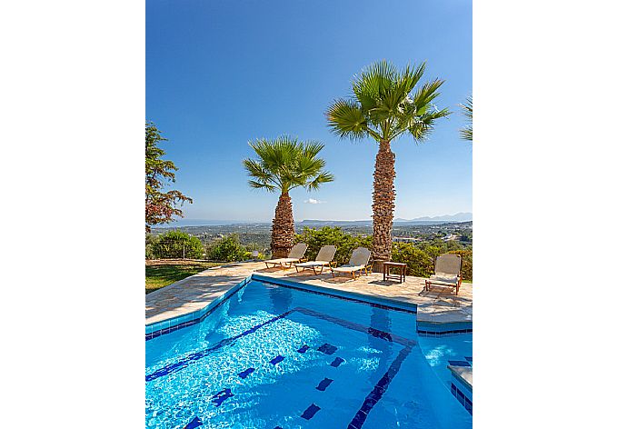 Private pool and terrace with sea views . - Villa Astro . (Photo Gallery) }}