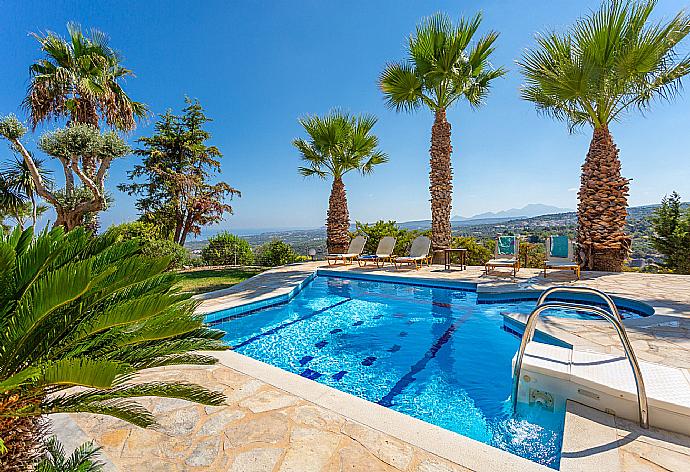 Private pool and terrace with sea views . - Villa Astro . (Photo Gallery) }}