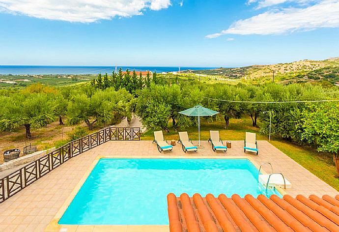 View of pool from balcony  . - Villa Armi . (Photo Gallery) }}