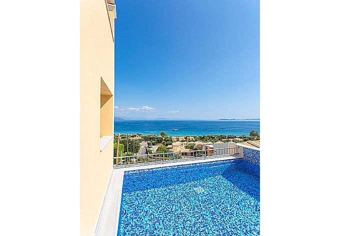 Private infinity pool with panoramic sea views . - Villa Aurora . (Photo Gallery) }}
