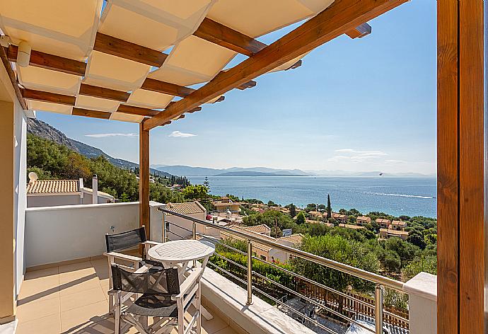 Balcony on second floor with panoramic sea views . - Villa Alya . (Galería de imágenes) }}