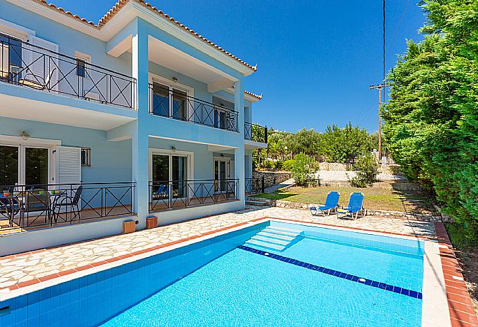 Beautiful villa with private pool and terrace . - Skala Villa Blue . (Galería de imágenes) }}