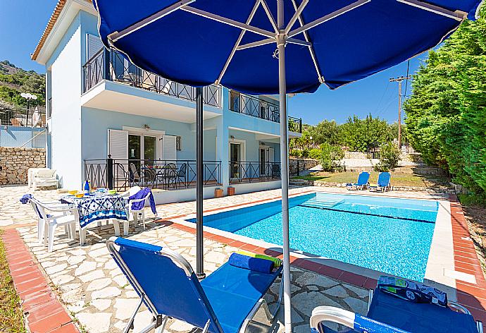 Beautiful villa with private pool and terrace . - Skala Villa Blue . (Galería de imágenes) }}