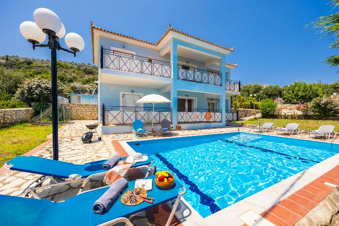 ,Beautiful villa with private pool and terrace . - Skala Villa Blue . (Photo Gallery) }}