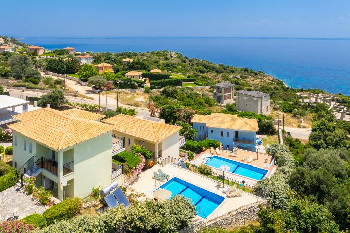 Beautiful villa with private pool and terrace with sea views . - Skala Villa Green . (Fotogalerie) }}