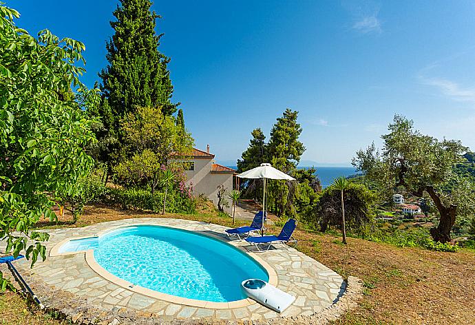 Beautiful villa with private pool, terrace, and garden with sea views . - Michaels Cottage . (Photo Gallery) }}