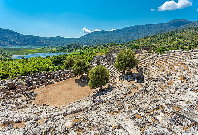 Ancient amphitheatre at Kaunos, Dalyan . - Villa Mina . (Photo Gallery) }}