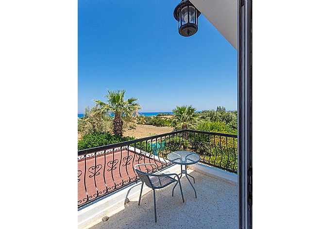 Balcony with sea views . - Villa Aristotelis . (Photo Gallery) }}