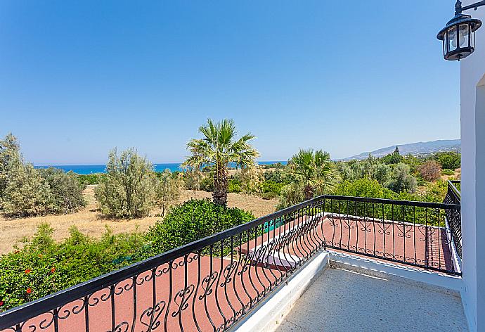 Balcony with sea views . - Argaka Sun Villa Tessera . (Photo Gallery) }}