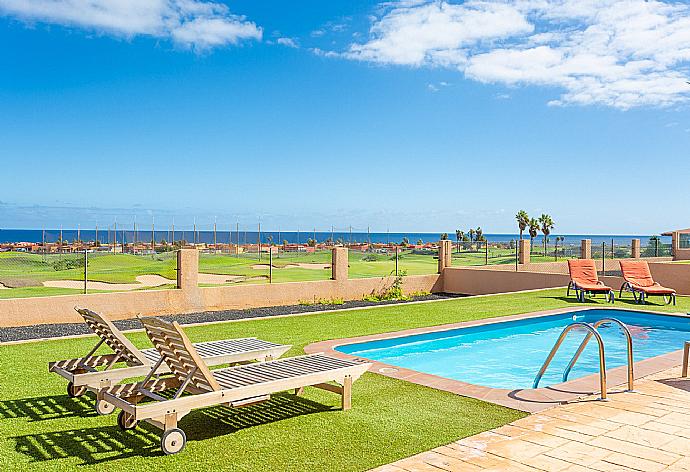 Terrace area with sea views . - Villa Siesta . (Photo Gallery) }}