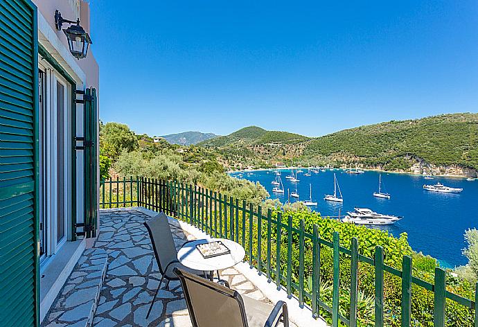 Private terrace area with panoramic sea views . - Villa Votsalo . (Photo Gallery) }}