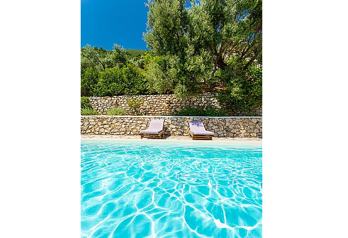 Private pool and terrace  . - Villa Thalassa . (Photo Gallery) }}