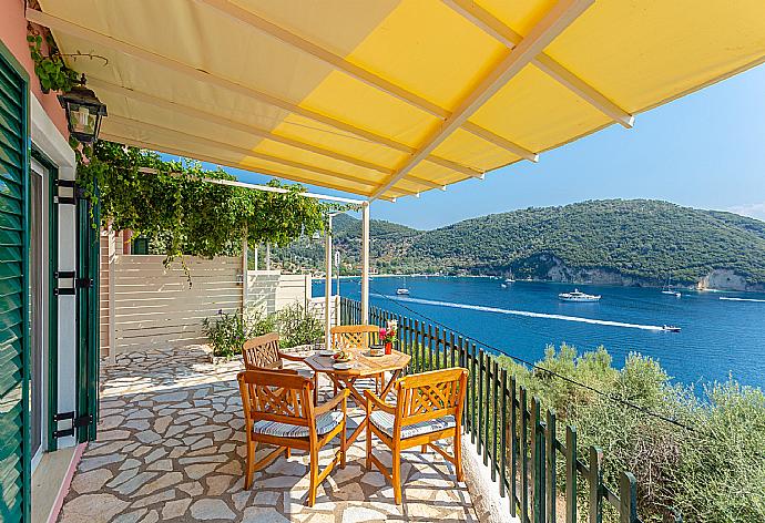 Sheltered terrace area with panoramic sea views . - Villa Thalassa . (Photo Gallery) }}