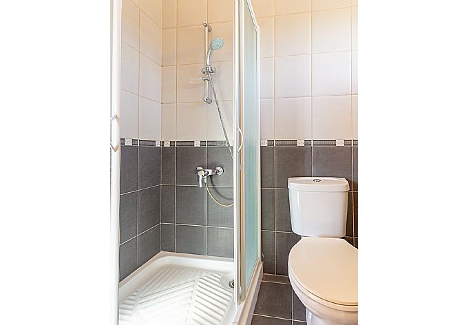 En suite bathroom with shower . - Villa Prodromos Dio . (Photo Gallery) }}