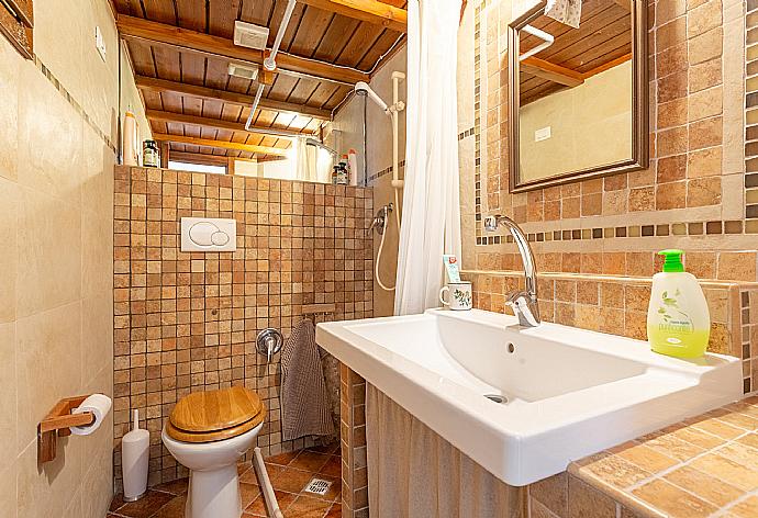 Family bathroom with shower . - Villa Casale Terra Farfa . (Photo Gallery) }}