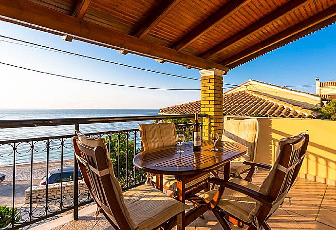 ,Sheltered terrace with sea views . - Fotini . (Photo Gallery) }}